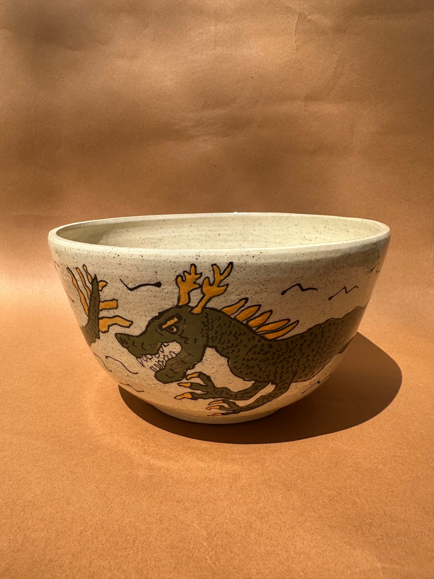 Green Dragon Serving Bowl