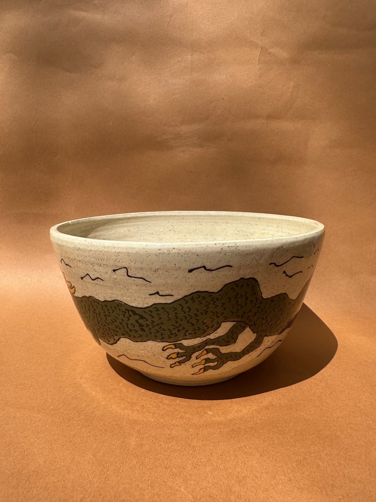 Green Dragon Serving Bowl