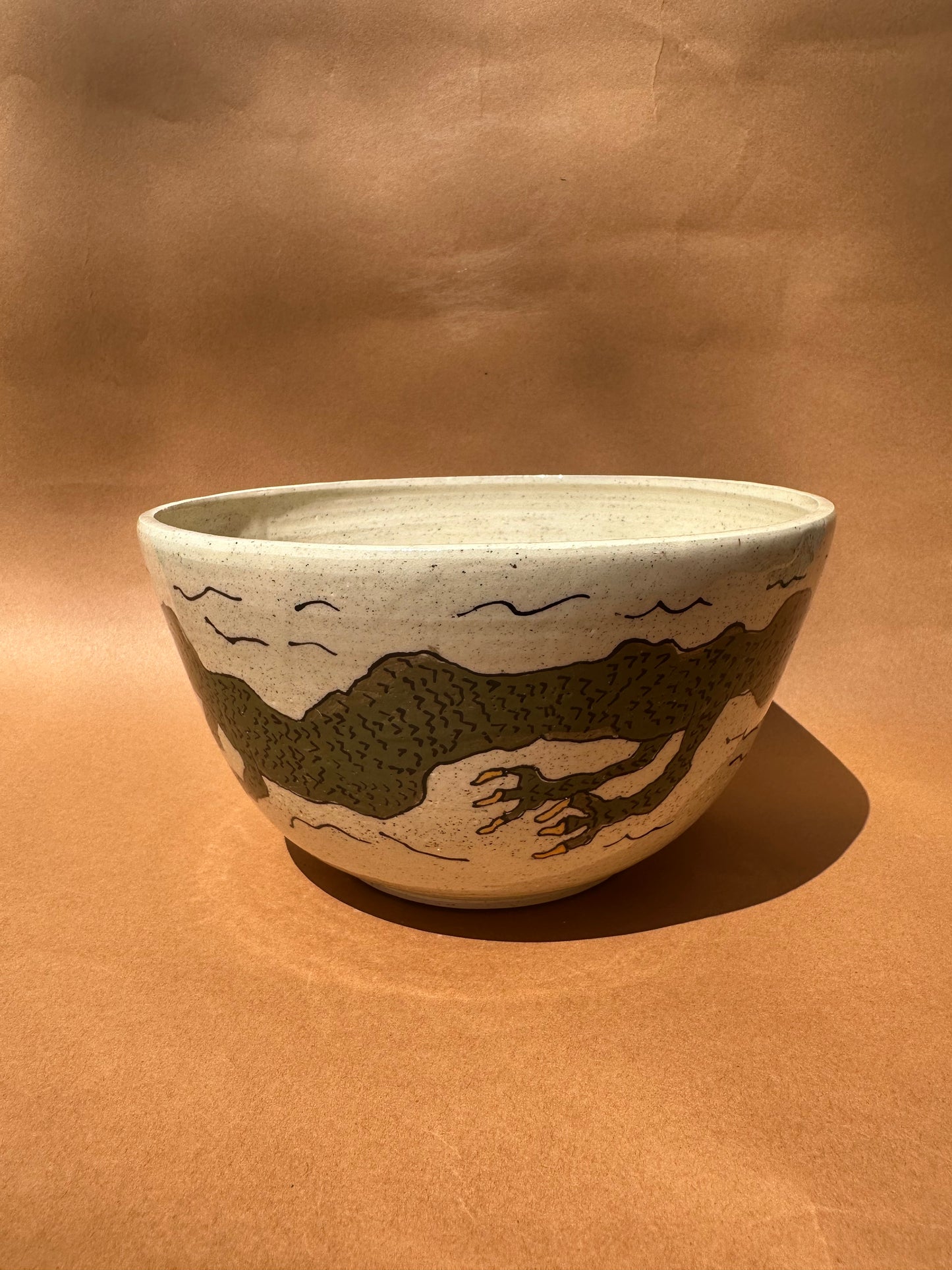 Green Dragon Serving Bowl