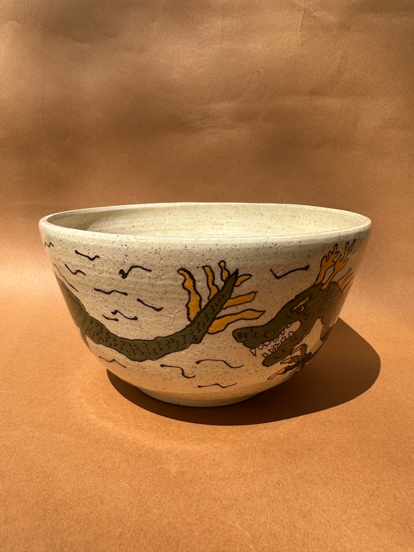 Green Dragon Serving Bowl