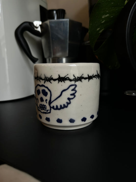 Winged Skull Coffee Mug