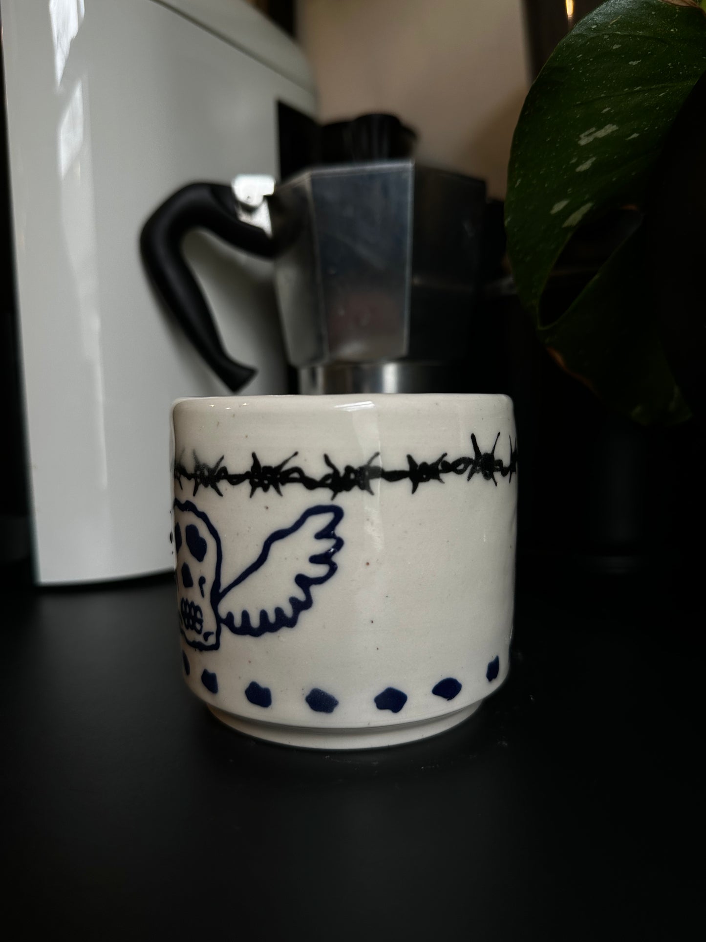 Winged Skull Coffee Mug