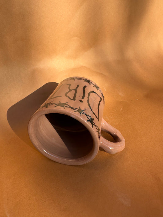 Brown Dirt and Barbed Wire Mug