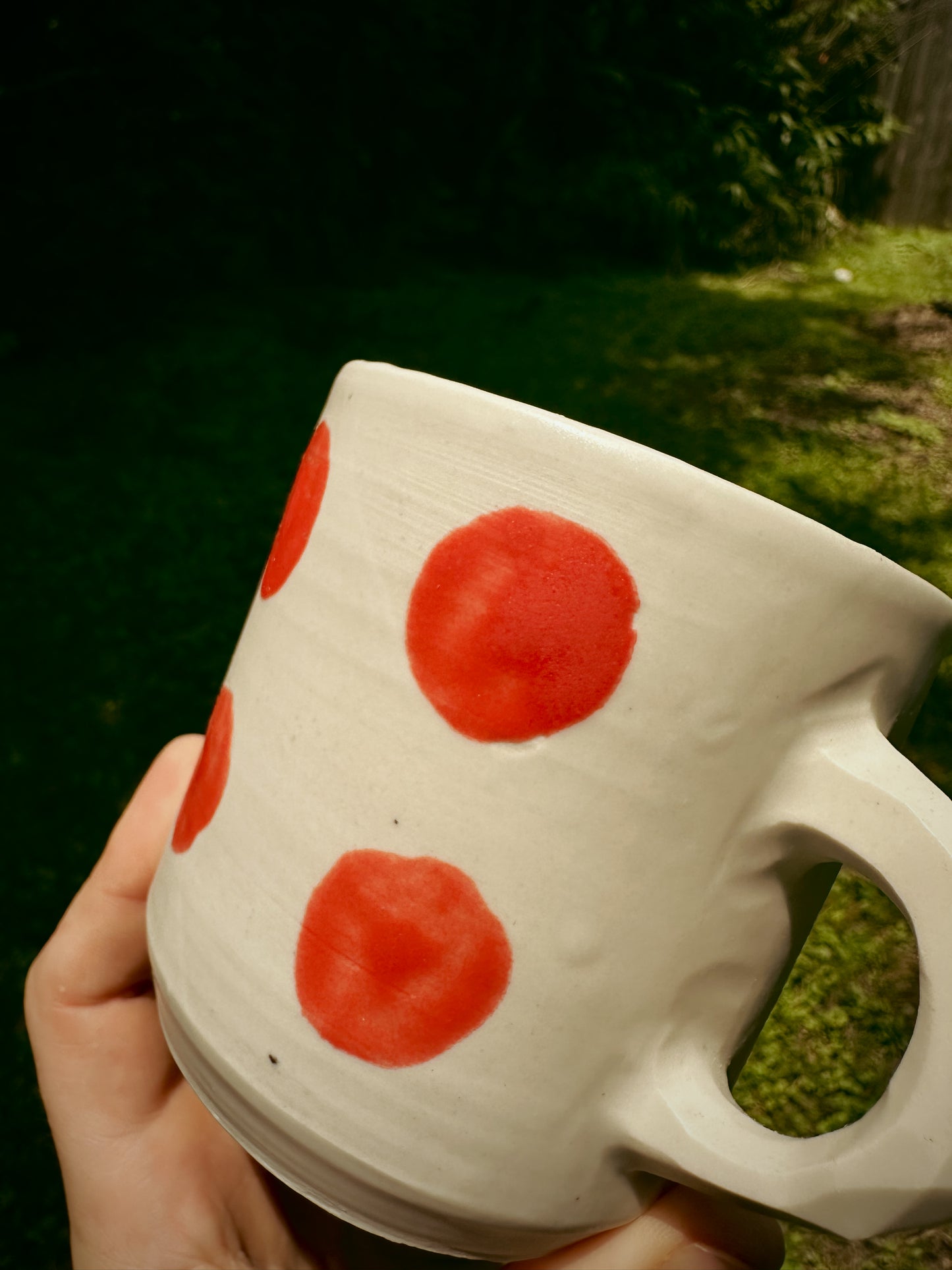 POLKA DOT COFFEE MUG