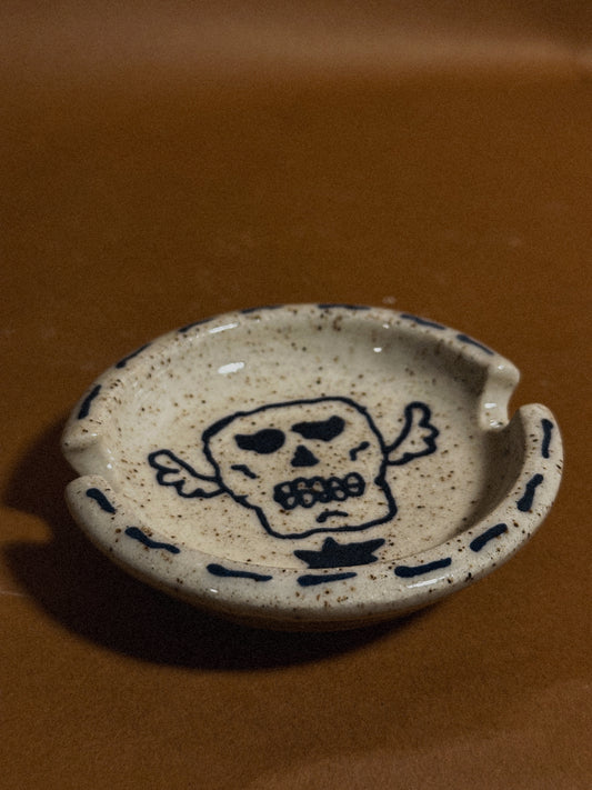 Flying Skull Ash Tray