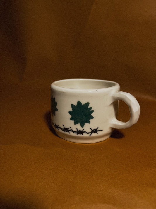 Barbed Wire and Blasts Mug