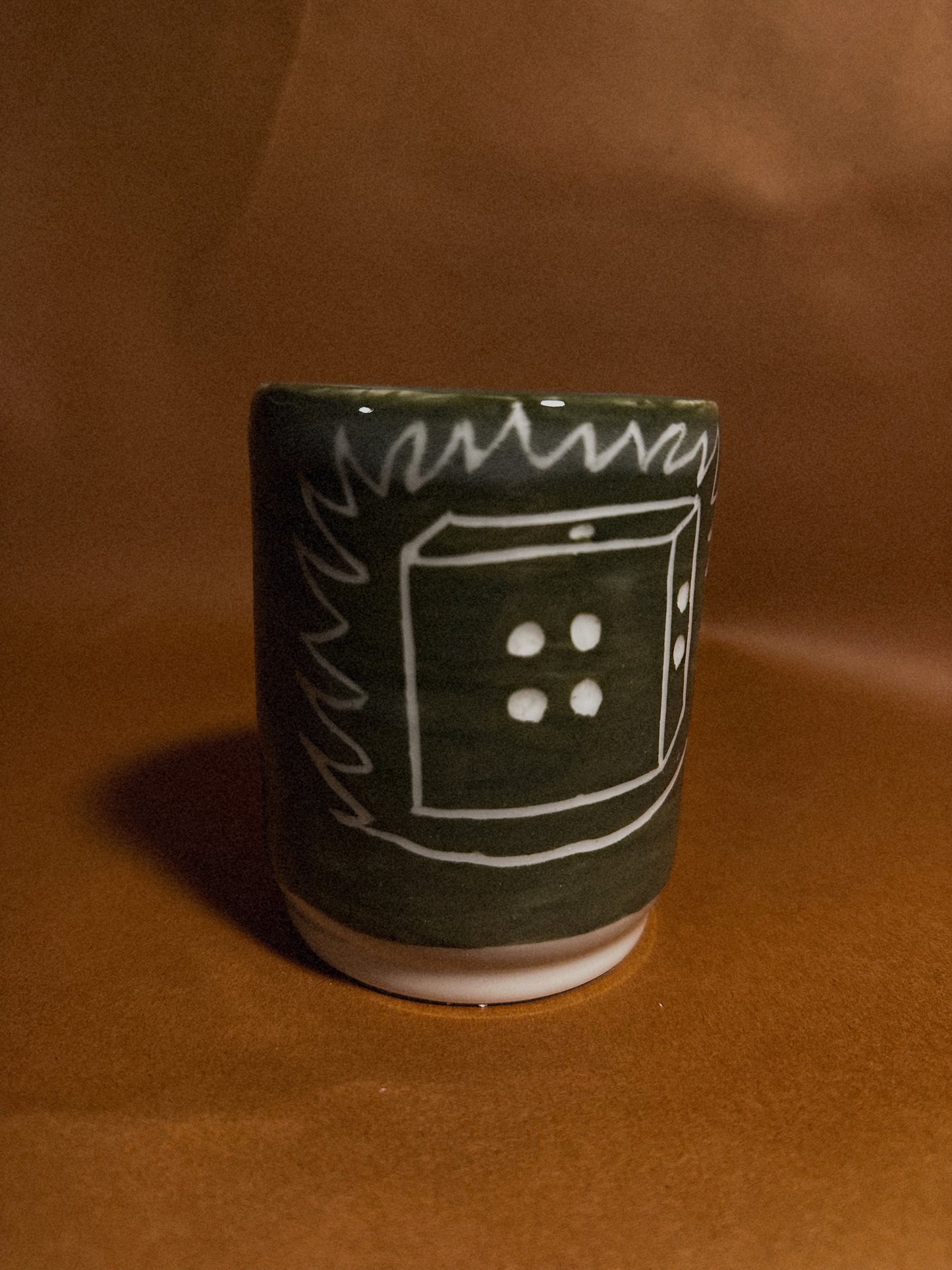 Sgraffito Dice Tumbler