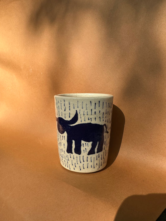 Bull in Rain Cup
