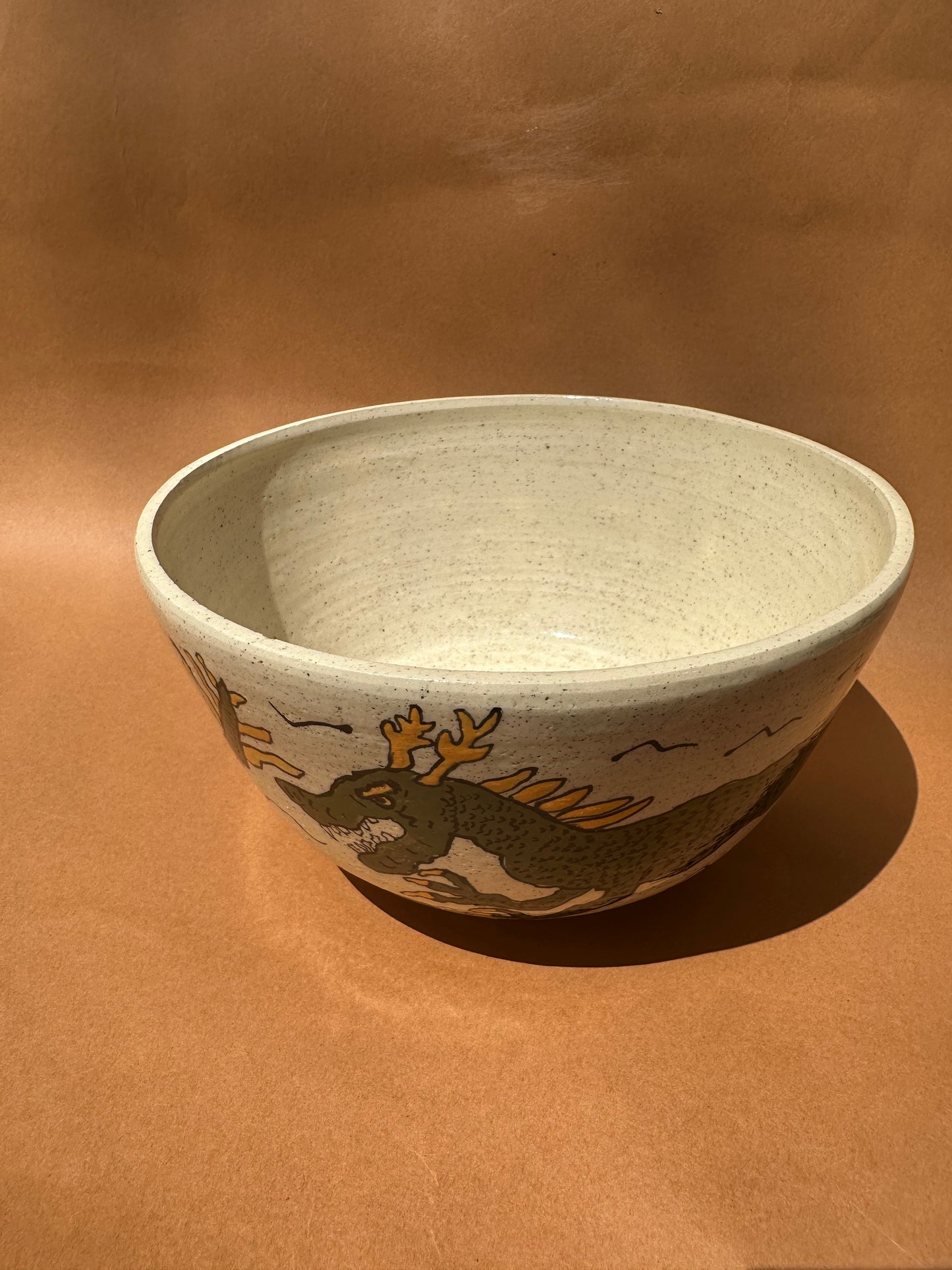 Green Dragon Serving Bowl
