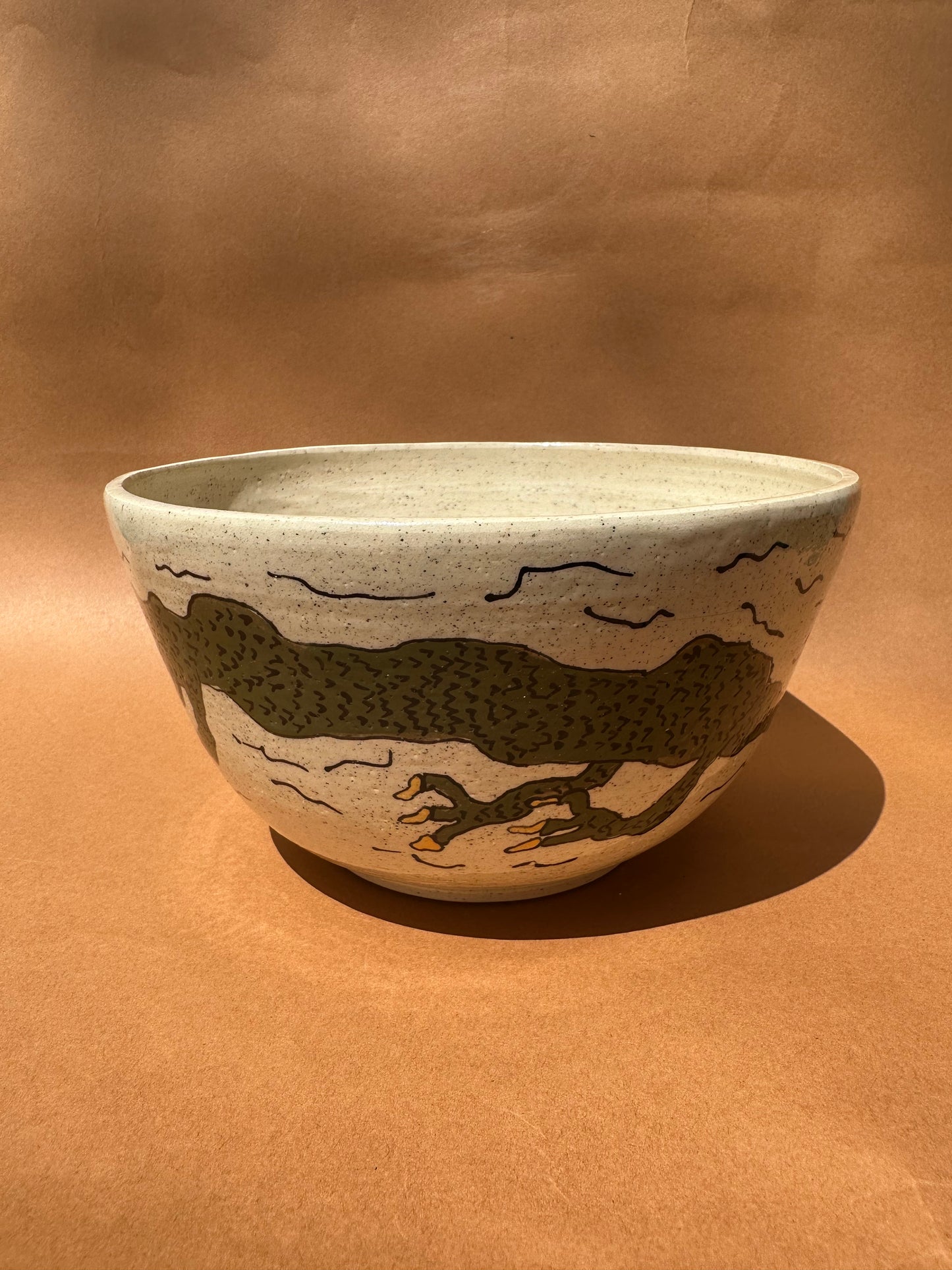 Green Dragon Serving Bowl