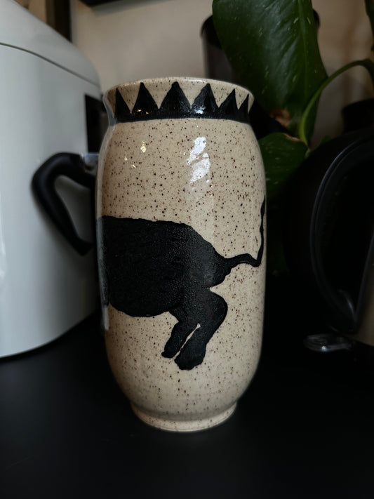 Tall Boar Flower Vase