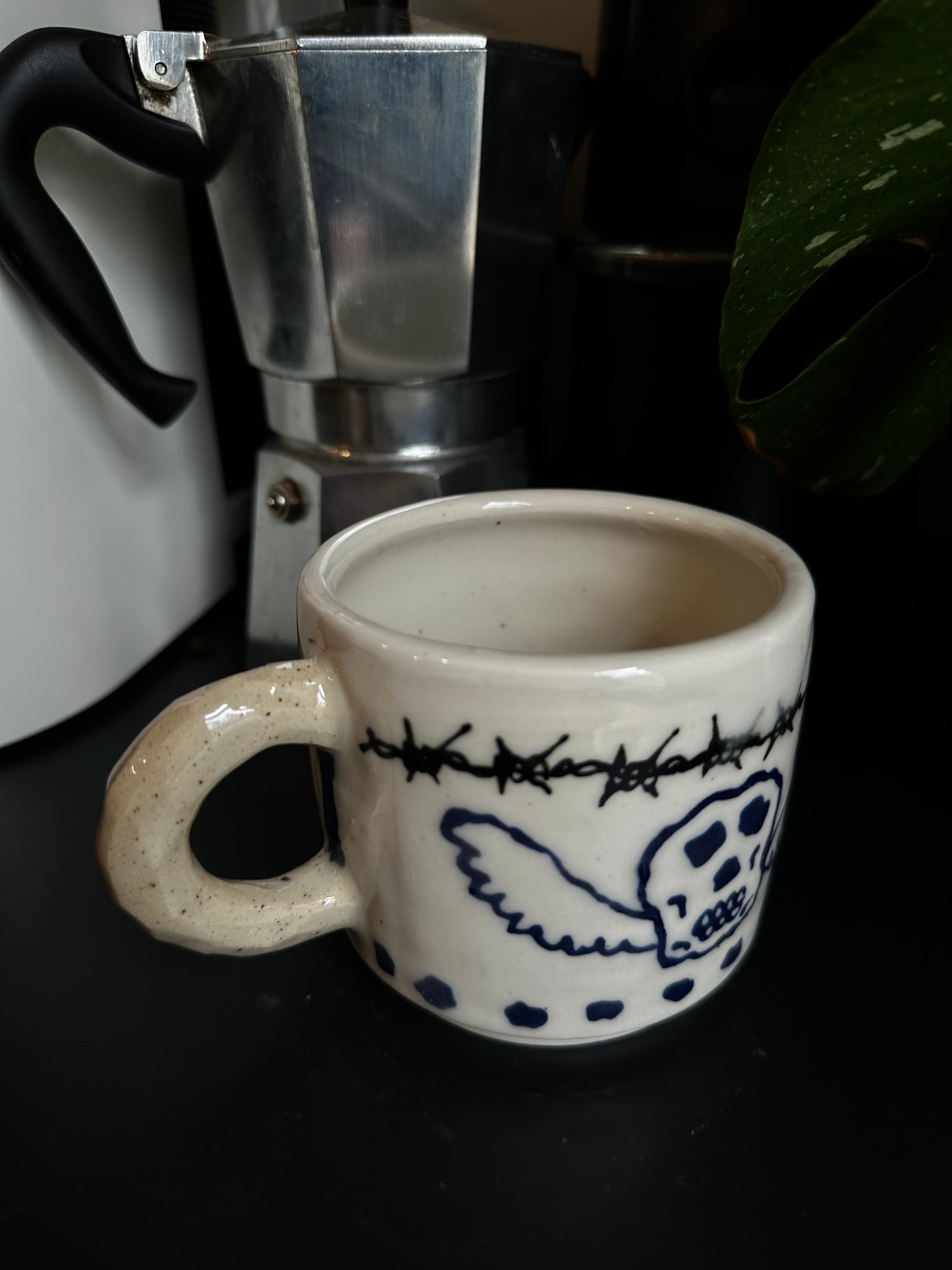Winged Skull Coffee Mug