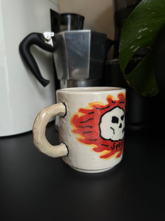 Flaming Skull Coffee Mug