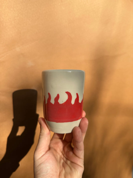 Flaming Hot Espresso Cup