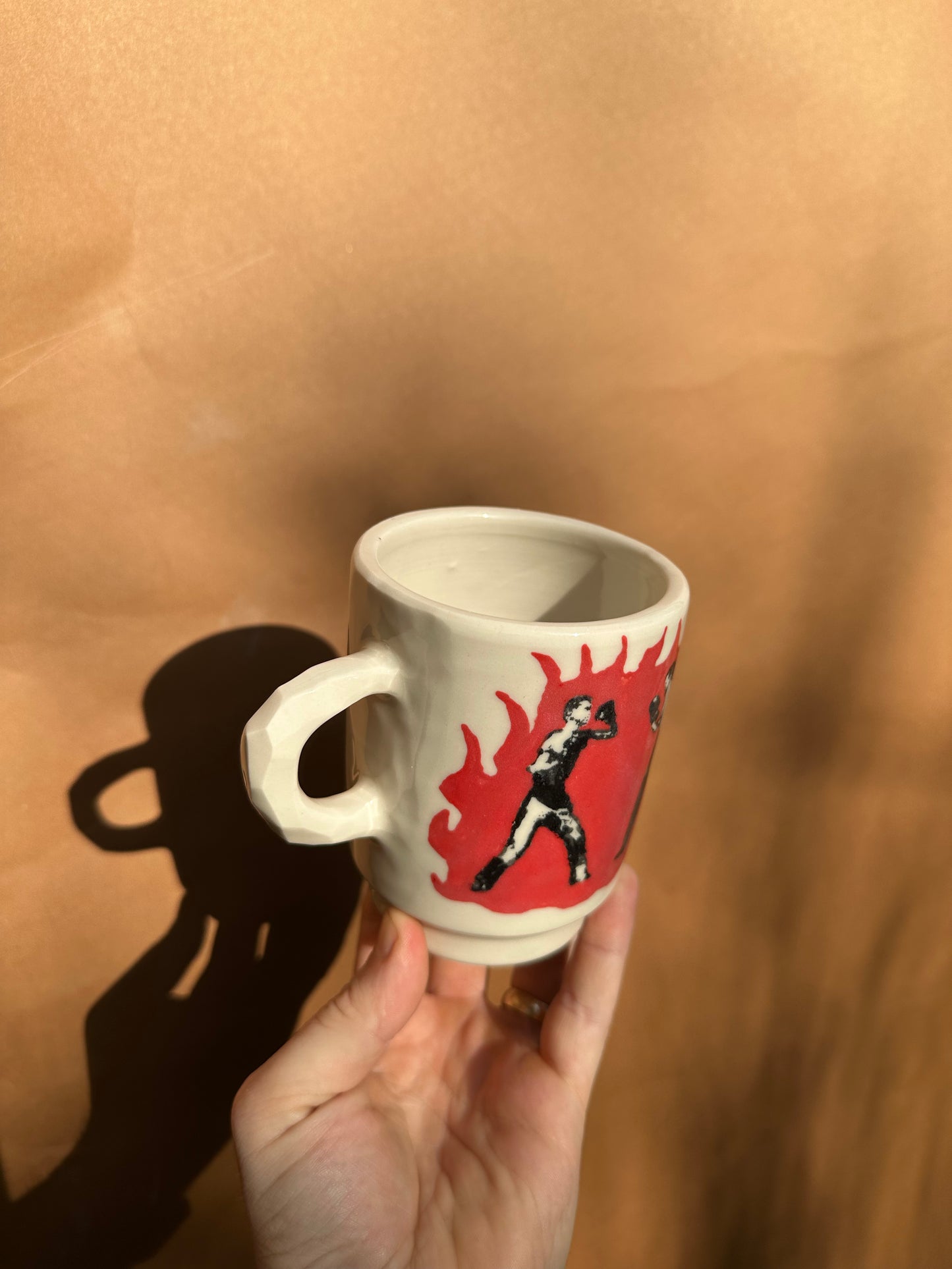 Flaming Hot Boxer Mug