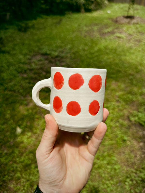 POLKA DOT COFFEE MUG