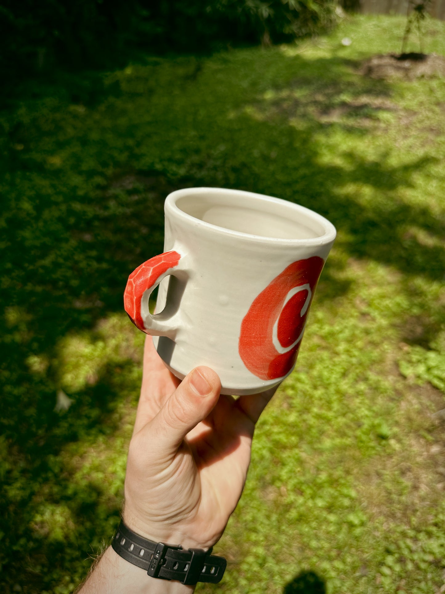 LARGE SPIRAL COFFEE MUG